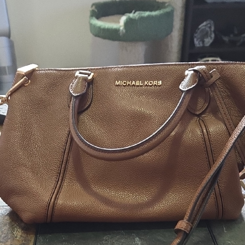 Michael Kors Tan Leather Satchel